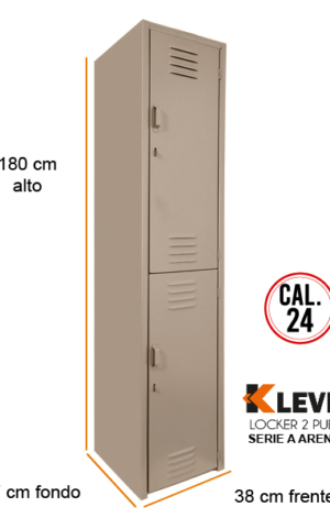 LOCKER 2 PUERTAS SERIE A
