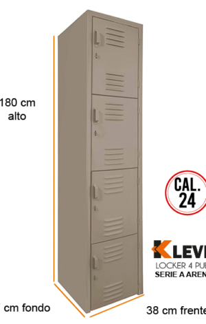 LOCKER 4 PUERTAS SERIE A ARENA