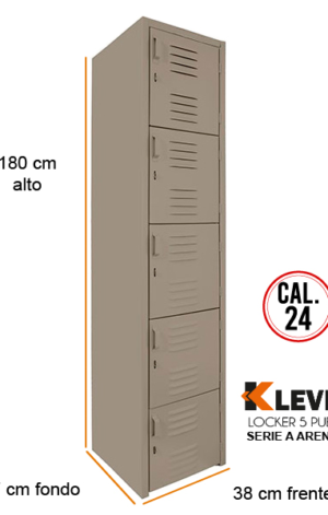 LOCKER 5 PUERTAS SERIE A ARENA