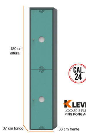 LOCKER PING PONG 2 PUERTAS AQ