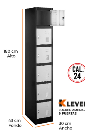 LOCKER AMERICA 6 PUERTAS
