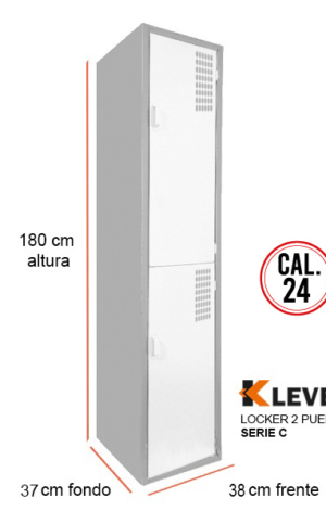 LOCKER 2 PUERTAS SERIE C