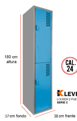 LOCKER 2 PUERTAS SERIE C