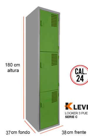 LOCKER 3 PUERTAS SERIE C
