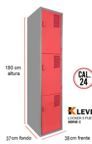 LOCKER 3 PUERTAS SERIE C