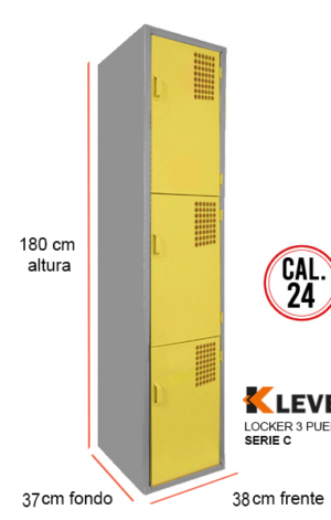 LOCKER 3 PUERTAS SERIE C