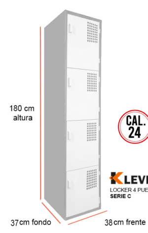 LOCKER 4 PUERTAS SERIE C