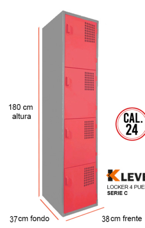 LOCKER 4 PUERTAS SERIE C