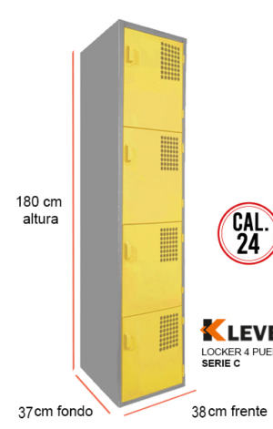 LOCKER 4 PUERTAS SERIE C