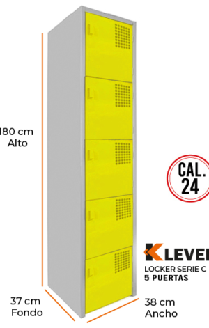 LOCKER 5 PUERTAS SERIE C