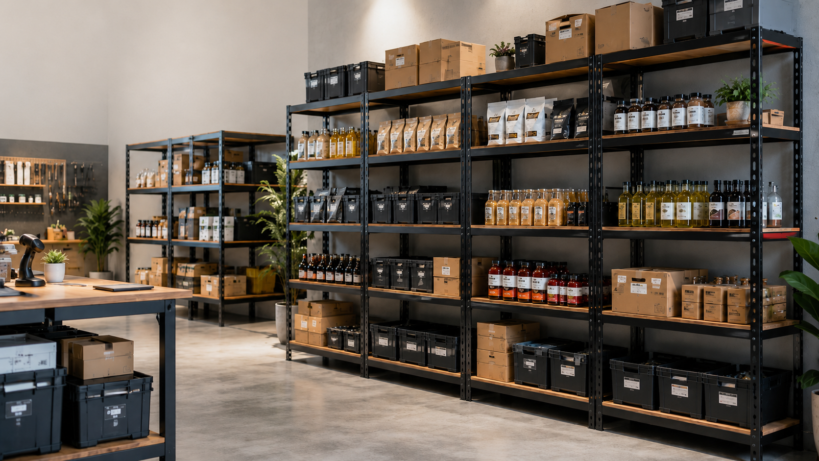 Muebles metálicos para negocio